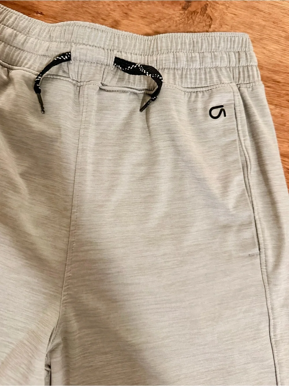 GAP Fit Boys’ Light Gray Athletic Drawstring Shorts